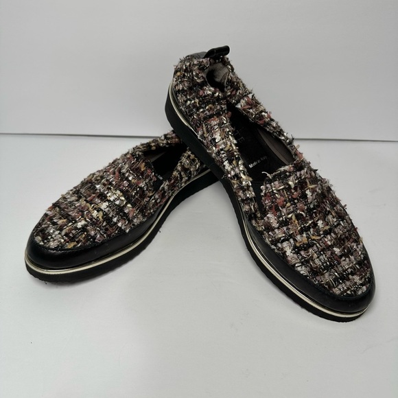 Ron White Shoes - Ron White made Italy Black, Brown, Pink Women’s Tweed Loafers size 5.5